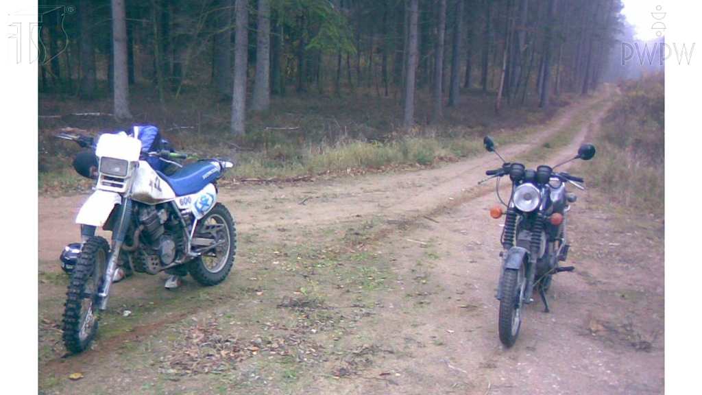 Sytuacja drogowa — pytanie 6539: W jaki sposób powinieneś kierować motocyklem na drodze gruntowej?