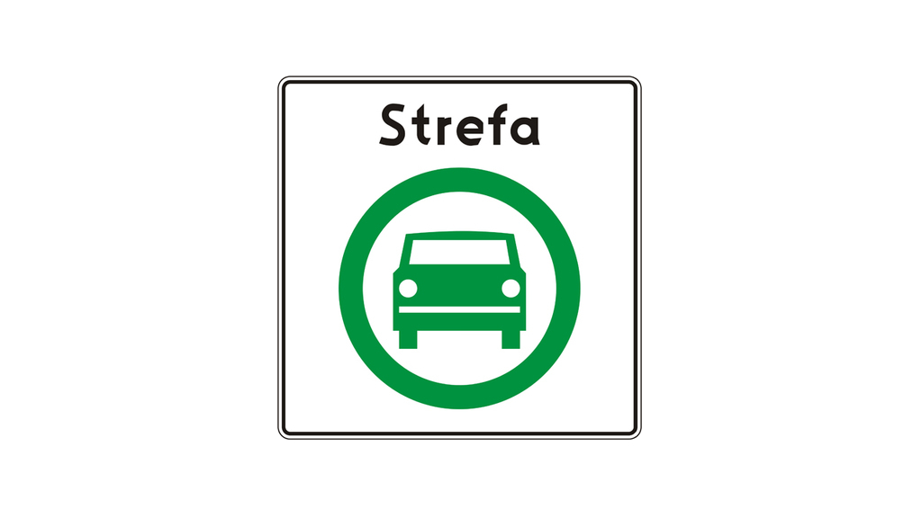 Sytuacja drogowa — pytanie 13122: Czy ten znak zezwala na wjazd do strefy czystego transportu pojazdom napędzanym wodorem?